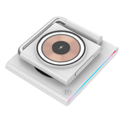 KTM8 15W 3 in 1 Portable Folding Magnetic Wireless Charger (White)