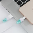 2 PCS Anti-break USB Charge Cable Winder Protective Case Protection Sleeve(Baby Blue) - free shipping - PMC TechLife - Order now!