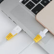 2 PCS Anti-break USB Charge Cable Winder Protective Case Protection Sleeve(Yellow) - Cable Organizer by PMC TechLife | Online Shopping South Africa | PMC TechLife | Buy Now Pay Later Mobicred