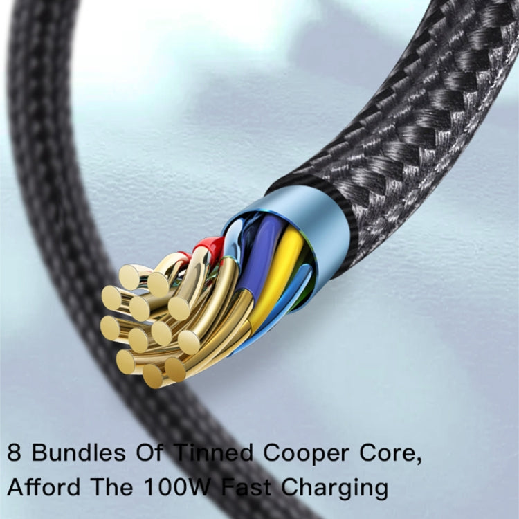 Yesido CA88 2 in 1 USB-C / Type-C to USB-C / Type-C Fast Charging Cable, Length: 1.2m