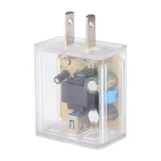 64-2 2A USB Transparent Charger, Specification: US Plug