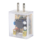 64-22 2A Dual USB Transparent Charger, specification: US Plug