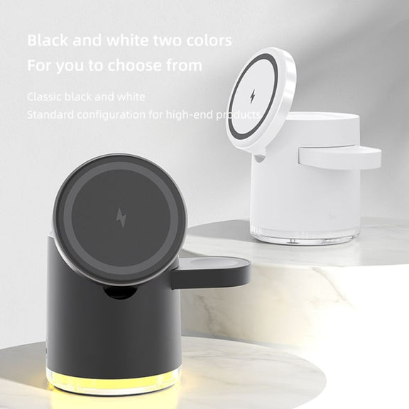 C16 15W 4 in 1 Multifunctional Foldable Magnetic Wireless Charger (Black)