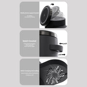 C16 15W 4 in 1 Multifunctional Foldable Magnetic Wireless Charger (Black)