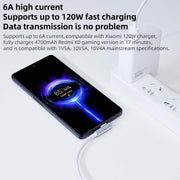 Original Xiaomi 6A USB to USB-C / Type-C 90 Degree Elbow Fast Charging Data Cable, Length: 1.5m