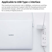 Original Xiaomi 6A USB to USB-C / Type-C 90 Degree Elbow Fast Charging Data Cable, Length: 1.5m