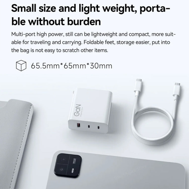 Original Xiaomi 140W 1 x USB + 2 x USB-C / Type-C Three Ports GaN Fast Charger Set, US Plug