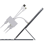 NK-1032 Pro 5 in 1 8 Pin + Type-C / USB-C + USB + TF Card + SD Card Multi-function Camera Reader Adapter