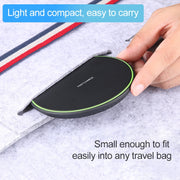 KD-1 Ultra-thin 10W Normal Charging Wireless Charger (Black)