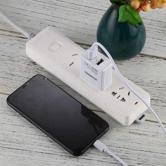 2A USB Male to 8 Pin Male Interface Injection Plastic Charge Cable, Length: 1.5m(White)