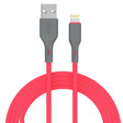 IVON CA78 2.4A 8 Pin Fast Charging Data Cable, Length: 1m (Red) - Normal Style Cable by IVON | Online Shopping South Africa | PMC TechLife | Buy Now Pay Later Mobicred