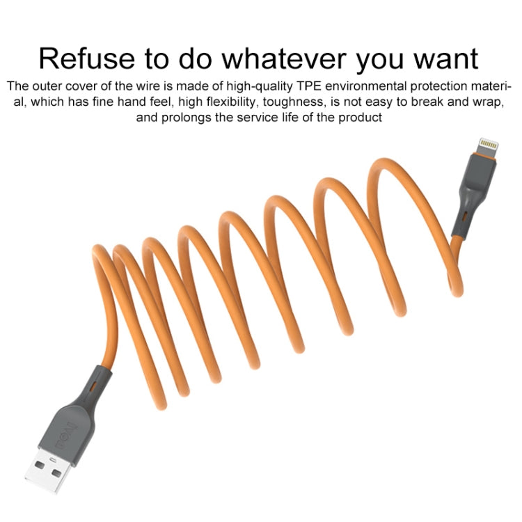 IVON CA78 2.4A 8 Pin Fast Charging Data Cable, Length: 1m (Red)