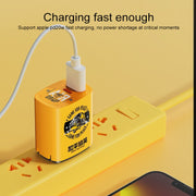 ROCK T42 PD 20W USB + TypeC / USB-C Dual Ports Fast Charging Travel Charger, CN Plug (Orange)