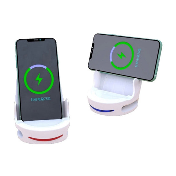 V8 15W Five-finger Sofa Phone Magnetic Suction Wireless Charger Stand (Black)