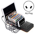 WLX-815 100W 15 Ports USB Fast Charging Dock Smart Charger with Phone & Tablet Holder, AU Plug - Multifunction Charger by PMC TechLife | Online Shopping South Africa | PMC TechLife | Buy Now Pay Later Mobicred