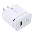 46-A2C2 20W PD + QC3.0 USB Multifunction Fast Charger,US Plug(White) - USB Charger by PMC TechLife | Online Shopping South Africa | PMC TechLife | Buy Now Pay Later Mobicred