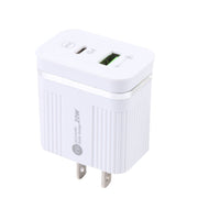 46-A2C2 20W PD + QC3.0 USB Multifunction Fast Charger,US Plug(White)