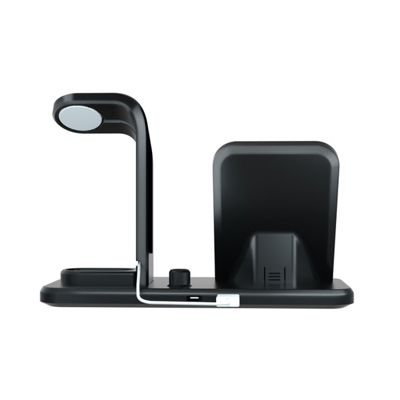 N35 3 in 1 Separated Design Quick Wireless Charger for iPhone, Apple Watch, AirPods (Black)
