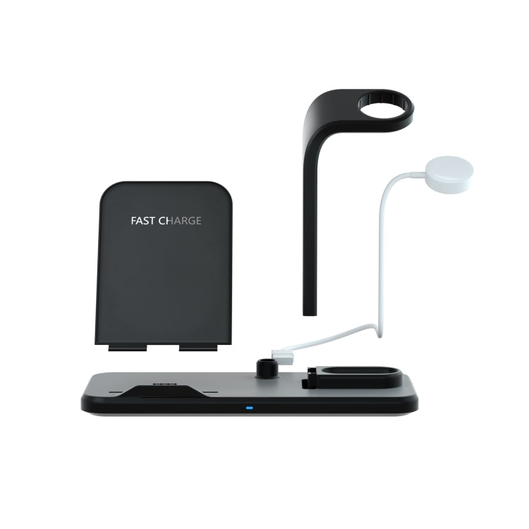 N35 3 in 1 Separated Design Quick Wireless Charger for iPhone, Apple Watch, AirPods(White)