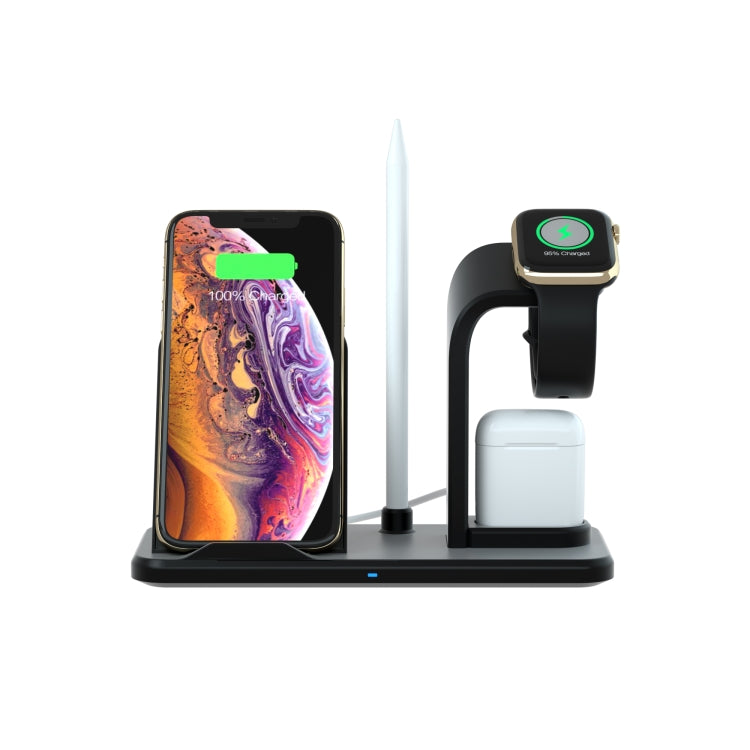 N35 3 in 1 Separated Design Quick Wireless Charger for iPhone, Apple Watch, AirPods(White)