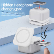 H31 15W 3 in 1 Magnetic Multifunctional Wireless Charger (White)