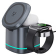 H32 15W 3 in 1 Magnetic Multifunctional Wireless Charger (Grey) - Wireless Charger by PMC TechLife | Online Shopping South Africa | PMC TechLife