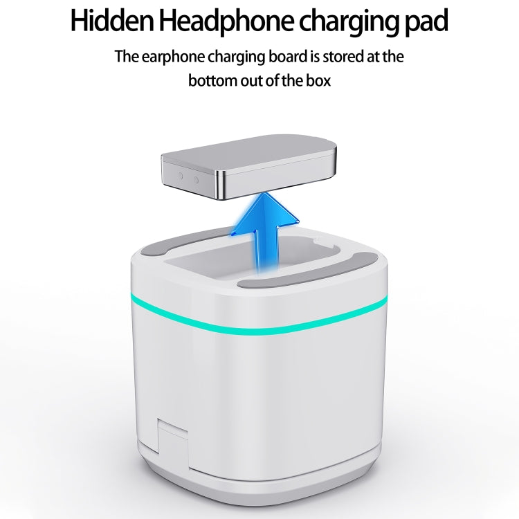 H32 15W 3 in 1 Magnetic Multifunctional Wireless Charger (White)