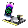 C27 15W 4 in 1 Foldable Magnetic Wireless Charger with Ambient Light (Black) - Wireless Charger by PMC TechLife | Online Shopping South Africa | PMC TechLife | Buy Now Pay Later Mobicred