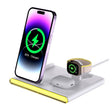 C27 15W 4 in 1 Foldable Magnetic Wireless Charger with Ambient Light (White) - Wireless Charger by PMC TechLife | Online Shopping South Africa | PMC TechLife | Buy Now Pay Later Mobicred