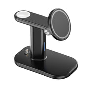 JJT-A70 15W 3 in 1 Multifunctional Magnetic Wireless Charging Holder (Black)