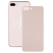 Easy Replacement Big Camera Hole Glass Back Battery Cover with Adhesive for iPhone 8 Plus(Gold)
