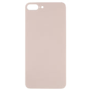 Easy Replacement Big Camera Hole Glass Back Battery Cover with Adhesive for iPhone 8 Plus(Gold)