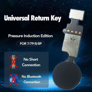 Home Button (3rd ) with Flex Cable (Not Supporting Fingerprint Identification) for iPhone 8 Plus / 7 Plus / 8 / 7(Black)