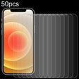 For iPhone 12 / 12 Pro 50pcs 0.26mm 9H 2.5D Tempered Glass Film (Open Hole) - free shipping - PMC TechLife - Order now!