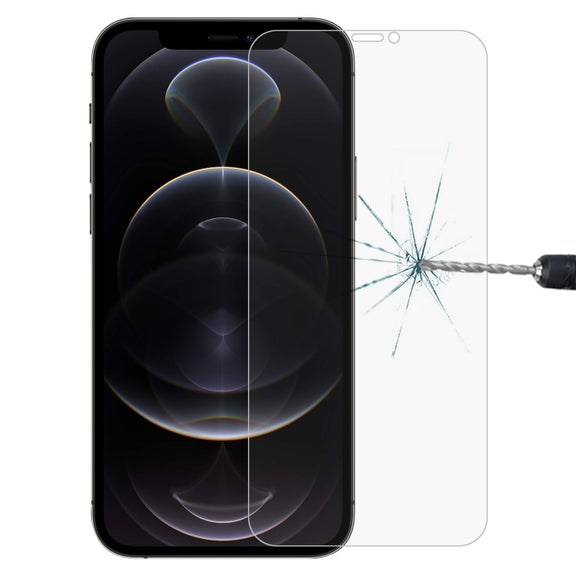 For iPhone 12 Pro Max 0.26mm 9H 2.5D Tempered Glass Film (Open Hole)
