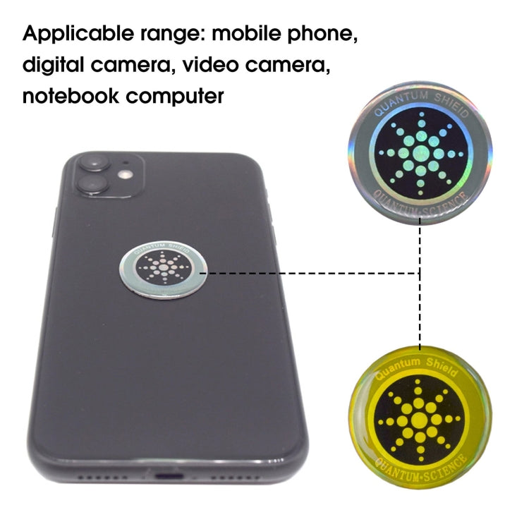 Anti Electromagnetic Radiation Mobile Phone Sticker (Gold)