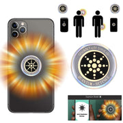Anti Electromagnetic Radiation Mobile Phone Sticker (Gold)