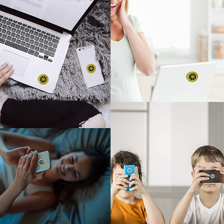 Anti Electromagnetic Radiation Mobile Phone Sticker (Gold)