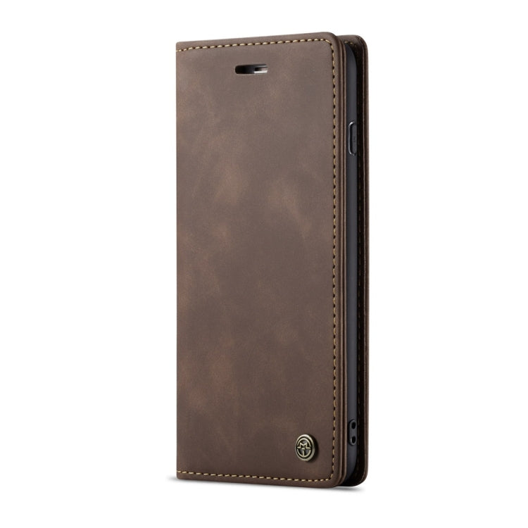 CaseMe-013 Multifunctional Retro Frosted Horizontal Flip Leather Case for iPhone 7 Plus / 8 Plus, with Card Slot & Holder & Wallet(Coffee)