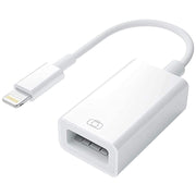 8 Pin to Single USB Port Camera Adapter, Support iOS 9.2 or Above (White)