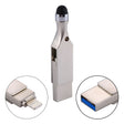 RQW-10E 2 in 1 USB 2.0 & 8 Pin 32GB Flash Drive with Stylus Pen, for iPhone & iPad & iPod & Most Android Smartphones & PC Computer - free shipping - PMC TechLife - Order now!