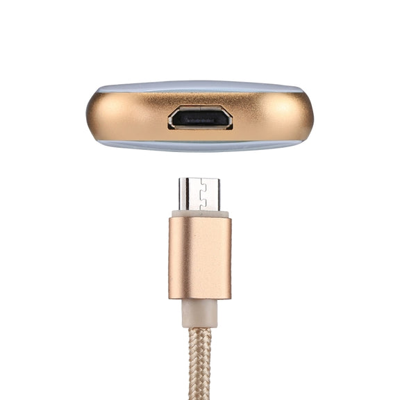 RQW-18S 8 Pin 32GB Multi-functional Flash Disk Drive with USB / Micro USB to Micro USB Cable(Gold)