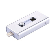 RQW-02 3 in 1 USB 2.0 & 8 Pin & Micro USB 32GB Flash Drive(Silver)