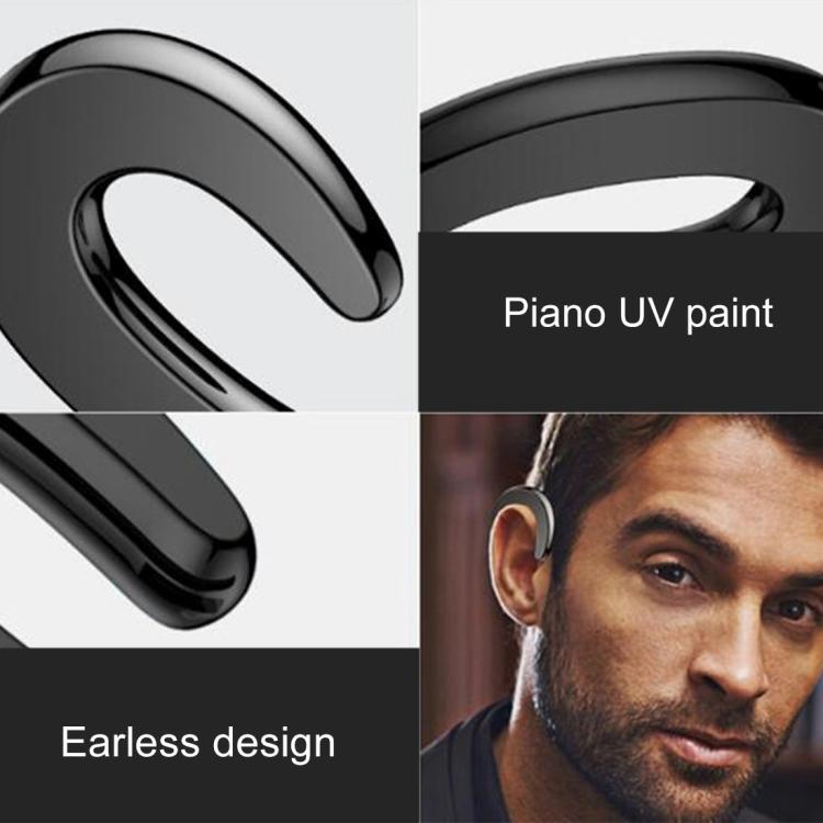 B18 Bone Conduction Bluetooth V4.1 Sports Headphone Earhook Headset, For iPhone, Samsung, Huawei, Xiaomi, HTC and Other Smart Phones or Other Bluetooth Audio Devices(Silver)