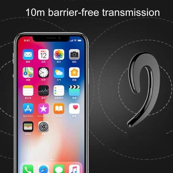 B18 Bone Conduction Bluetooth V4.1 Sports Headphone Earhook Headset, For iPhone, Samsung, Huawei, Xiaomi, HTC and Other Smart Phones or Other Bluetooth Audio Devices(Silver)