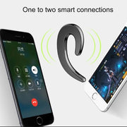B18 Bone Conduction Bluetooth V4.1 Sports Headphone Earhook Headset, For iPhone, Samsung, Huawei, Xiaomi, HTC and Other Smart Phones or Other Bluetooth Audio Devices(Silver)