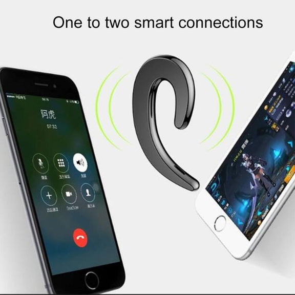 B18 Bone Conduction Bluetooth V4.1 Sports Headphone Earhook Headset, For iPhone, Samsung, Huawei, Xiaomi, HTC and Other Smart Phones or Other Bluetooth Audio Devices(Silver)
