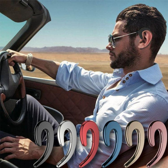 B18 Bone Conduction Bluetooth V4.1 Sports Headphone Earhook Headset, For iPhone, Samsung, Huawei, Xiaomi, HTC and Other Smart Phones or Other Bluetooth Audio Devices(Silver)