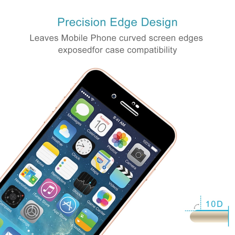 Anti-scratch 9H  Full Screen HD Tempered Glass Film for iPhone SE 2020 / 8 / 7 (Black)