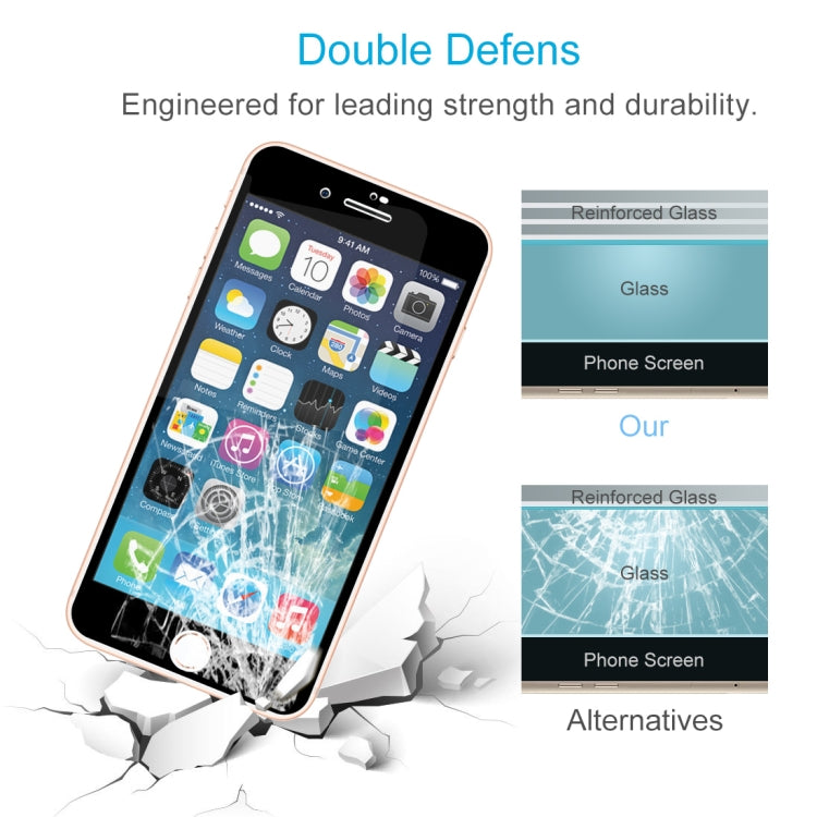 Anti-scratch 9H  Full Screen HD Tempered Glass Film for iPhone SE 2020 / 8 / 7 (Black)